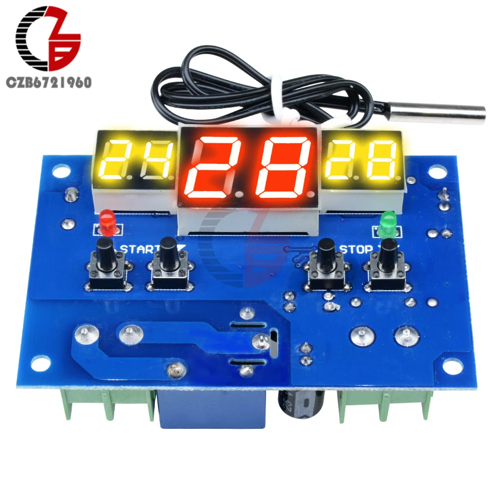 Термостат W1401 с ЖК дисплеем и датчиком температуры 24 В|thermostat temperature|24v thermostattemperature