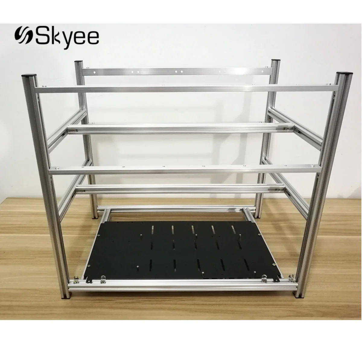 S SKYEE Open Air Mining Rig Non-Stackable Frame Case for 12 GPU ETH BTC Ethereum New Computer Mining Frame Server Chassis