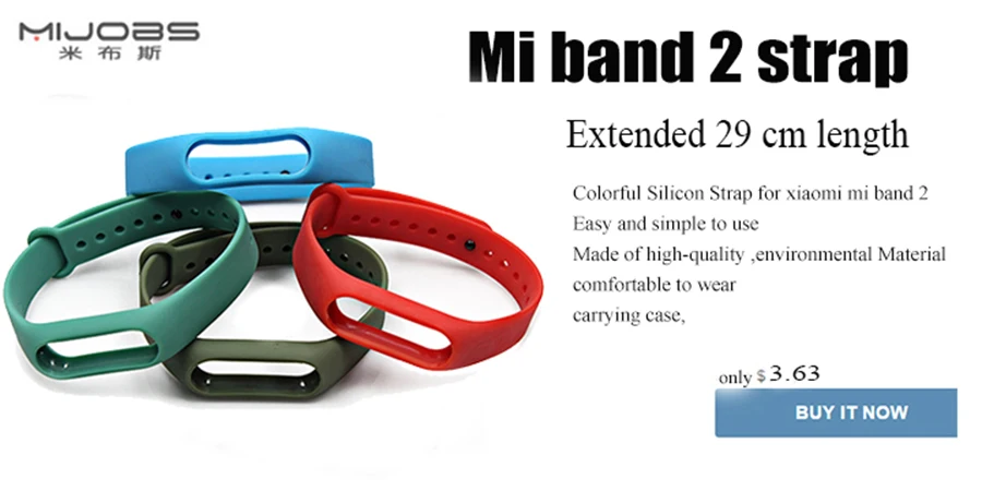 15 шт./лот BOORUI Miband 2 ремешок correa ремешок для xiaomi mi2 смарт-браслет pulsera Регулируемая Замена для mi2