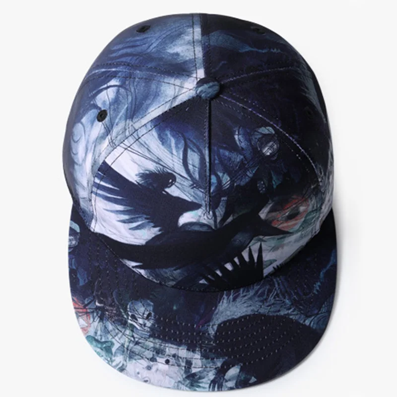 Women Men 3D Printing Baseball Cap Unisex Flat Hop Hip Snapback Caps Fashion Boys Girls Urban Personality Adjustable Hat CP0029 (13)