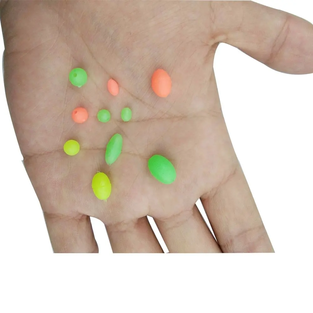 Hard Plastic Oval Shaped Fishing Beads Fish Round Beads Fishing Lures Biats Beads Fishing Tackle Tools Eggs for Saltwater Fishing (3)