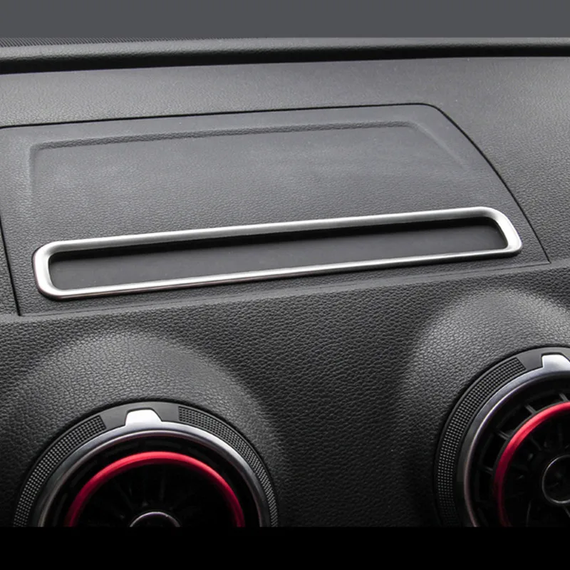 

Car Navigation Decoration Frame Cover Stainless Steel Trim For Audi A3 8V 2013-2019 Interior Auto Accessories