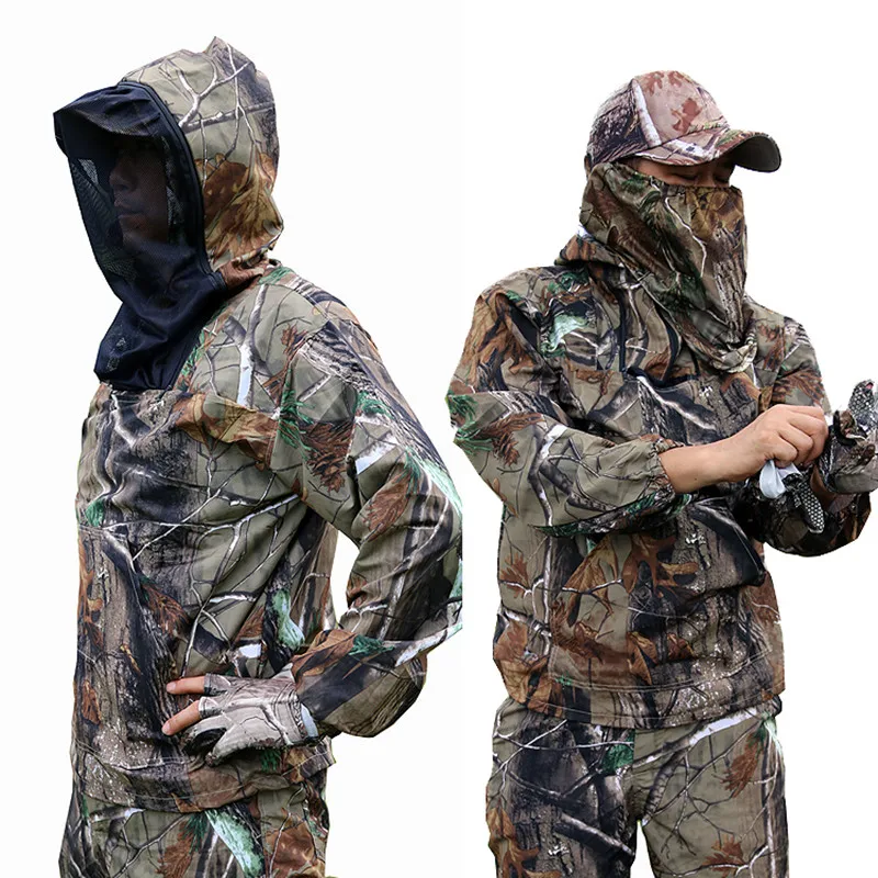 Outdoor Multicam JungleAnti-mosquito Fishing Clothes Summer Dead Leaves Pine Branch Bionic Camo Hunting Camouflage Ghillie Suit Outdoor Multicam JungleAnti-mosquito Fishing Clothes Summer Dead Leaves Pine Branch Bionic Camo Hunting Camouflage Ghillie Suit