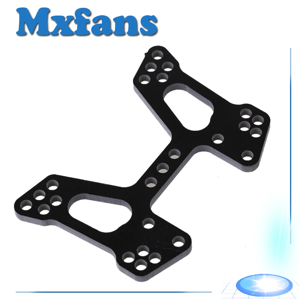Mxfans RC 1 10 Car Upgrade Parts Black Carbon Fibre Front Shock Tower for HSP 107022