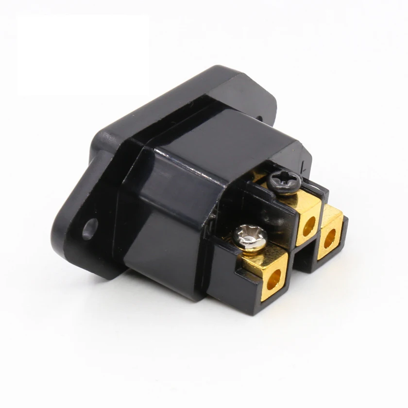 Hi Fi аудио AC IEC розетка 24K позолоченная для amp Шасси 1 шт.|iec inlet|ac inletiec audio |