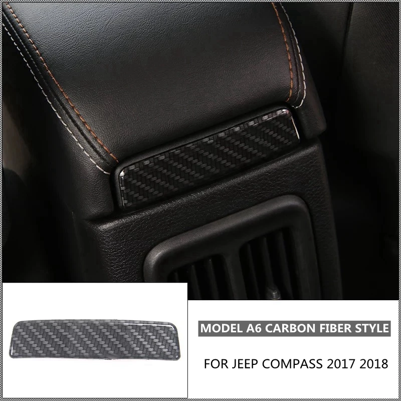 Аксессуары для Jeep Compass Украшение коробки подлокотника молдинг крышка комплект отделка красный синий матовый яркий карбоновое волокно черный