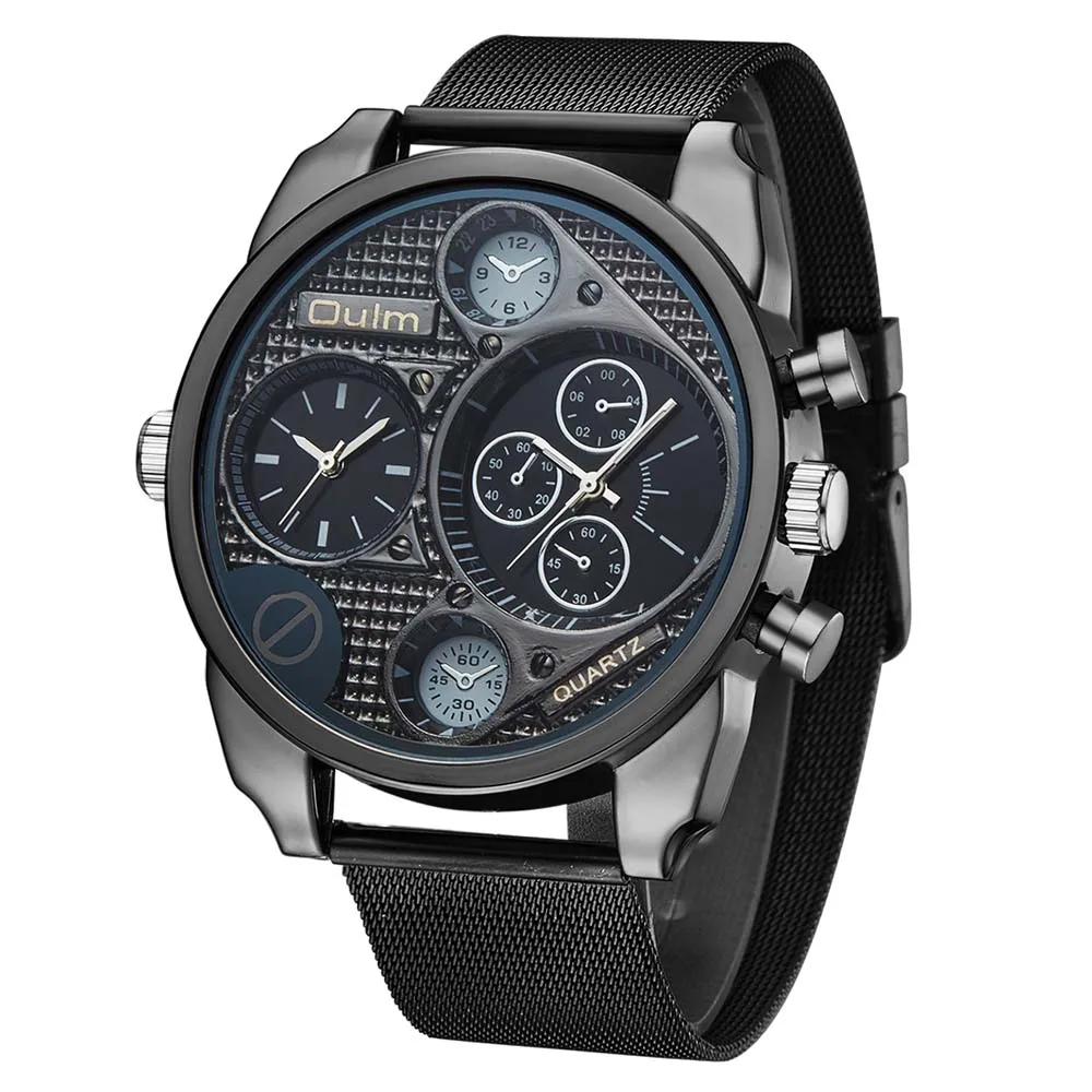 Бренд OULM Мужские часы 9316 большие военные дизайнерские Erkek Saat Montres de Marque Luxe