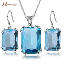 Модный набор турецких украшений, античные Синие стразы, одноцветные, 925 пробы, серебряные, винтажные свадебные аксессуары, ювелирный набор для невесты