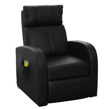 

iKayaa Black Electric Massage With Remote Control Living Room Sofa ES Stock