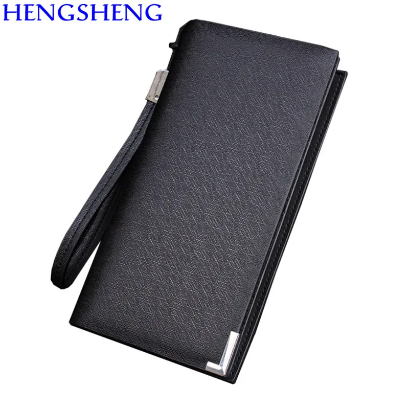 Hengsheng Newly Men Long Wallet Of Cheap Price Balck Men Wallet Women