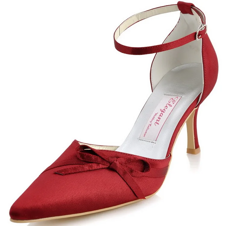 pumps with ankle bow