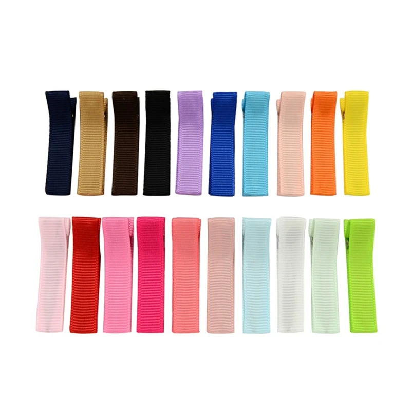 

New 20Pcs Baby Girls Double Prong Alligator Hair Clips Barrettes DIY Accessories