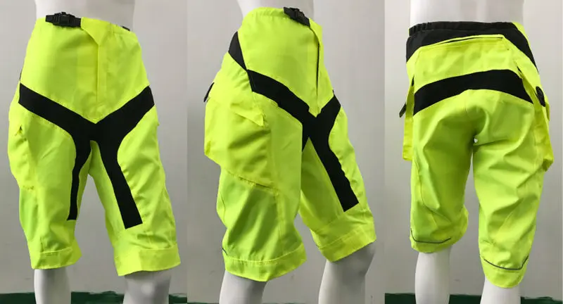 Fury Race downhill mtb shorts_Yellow_details