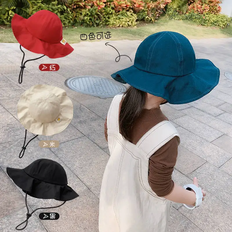 

Summer Baby Sun Hat Children Outdoor Anti UV Protection Beach Caps Kids Boy Girl Swimming Fisherman's hat For 2-6 Years