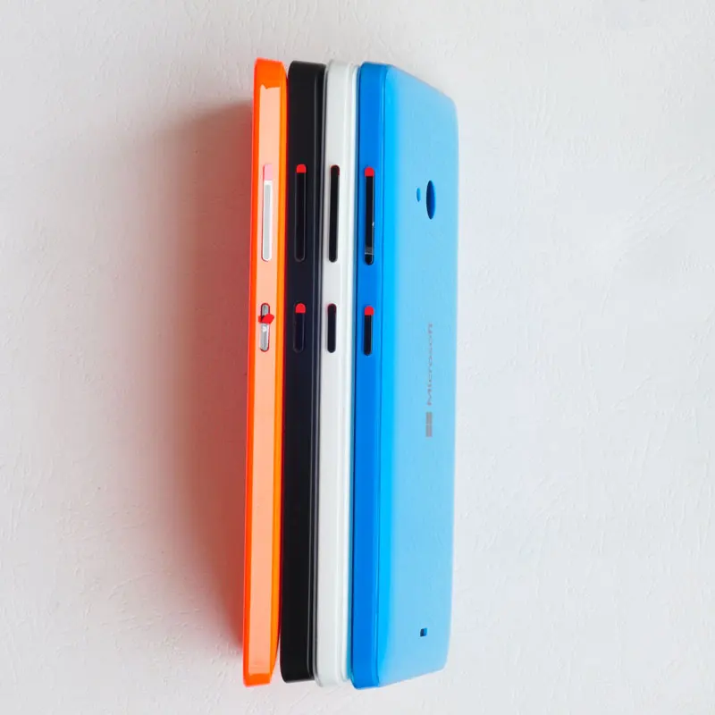 

BINYEAE Original Plastic Battery Cover Rare Housing For Microsoft Nokia Lumia 540 Back Case With Side Buttons 540 Replace Part