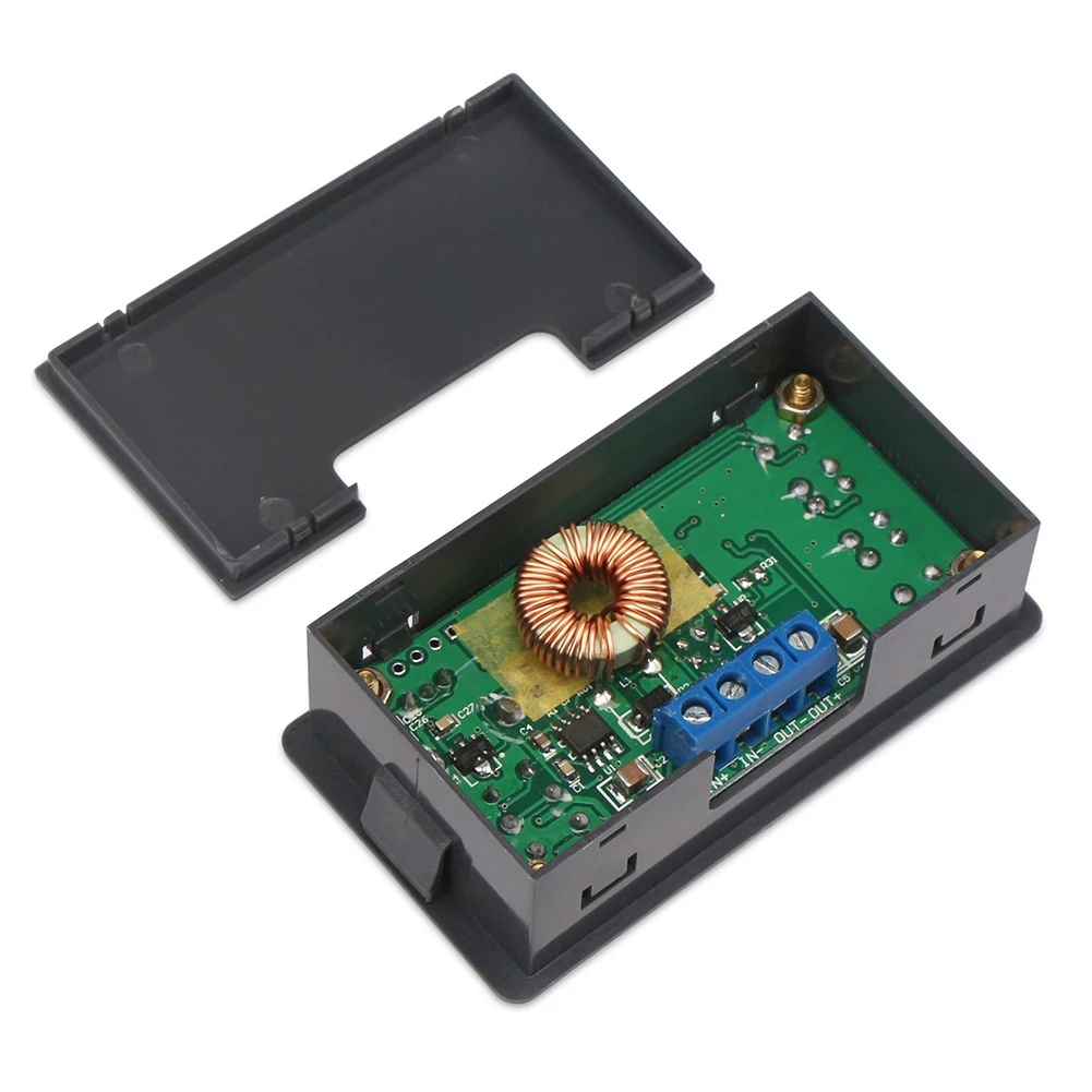 

DC-DC 4.5-23V to 0-20V 2A Buck/Step Down Converter Power Supply Module with LCD Display Voltmeter Ammeter Watt Meter