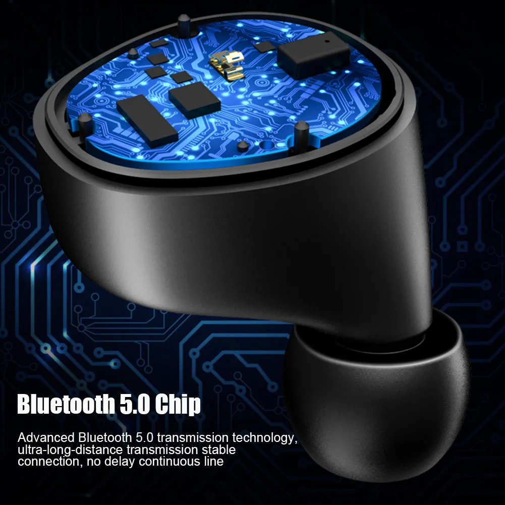 Водонепроницаемый Bluetooth 5,0 наушники-вкладыши стерео беспроводные с зарядным Pod для спорта SGA998