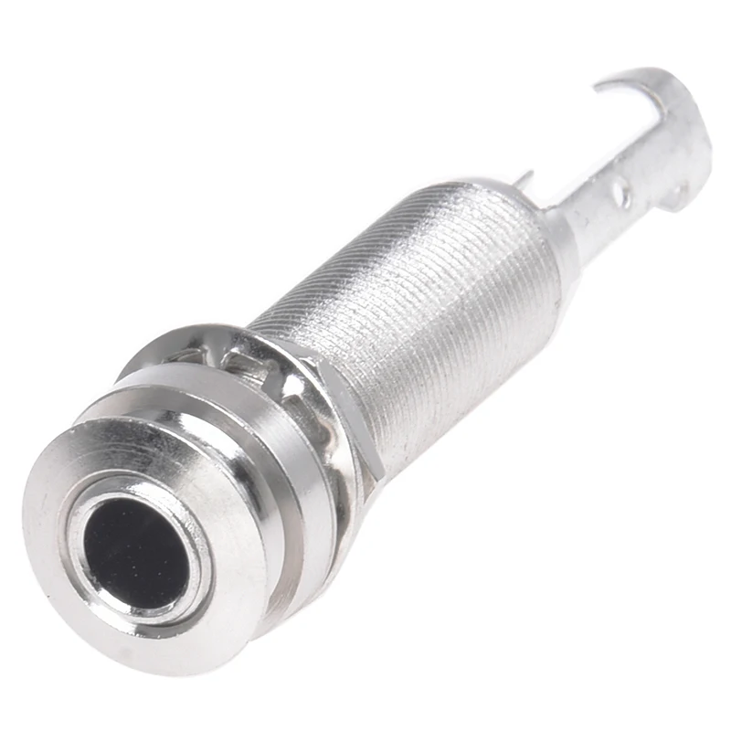 

Cylinder Clip End Pin Mono Panel Output Jack Socket For Electric Guitar Bass 6.35mm