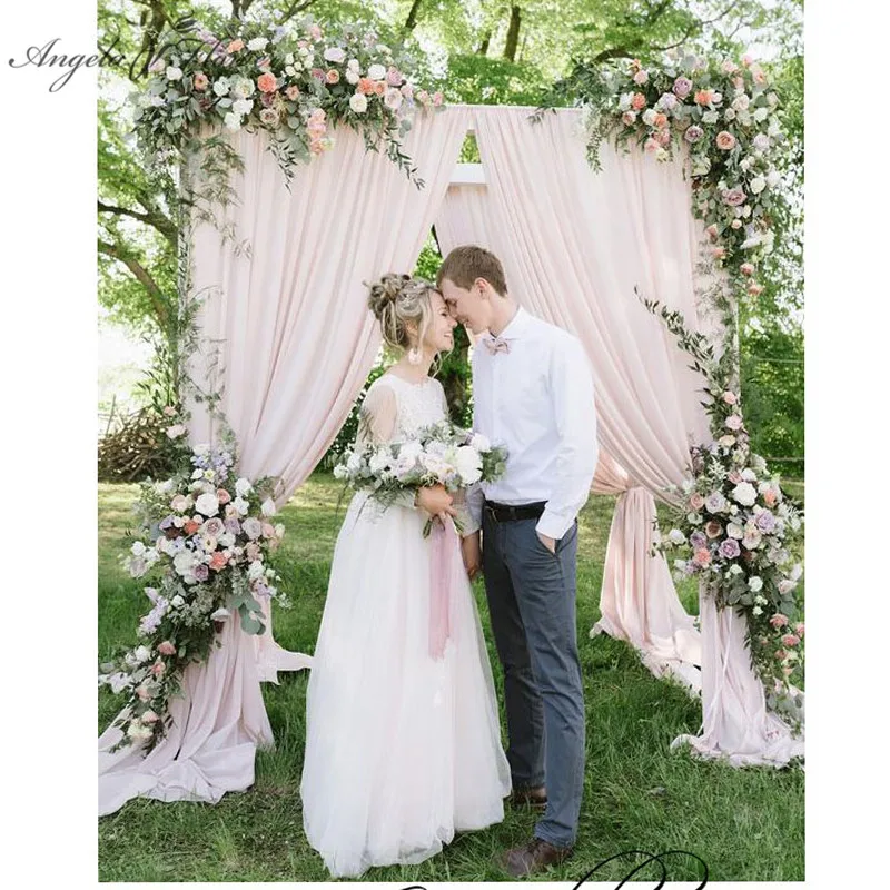 

European style Wedding stage background artificial flower row Arch silk rose peony plant mix design decoration flowers wall