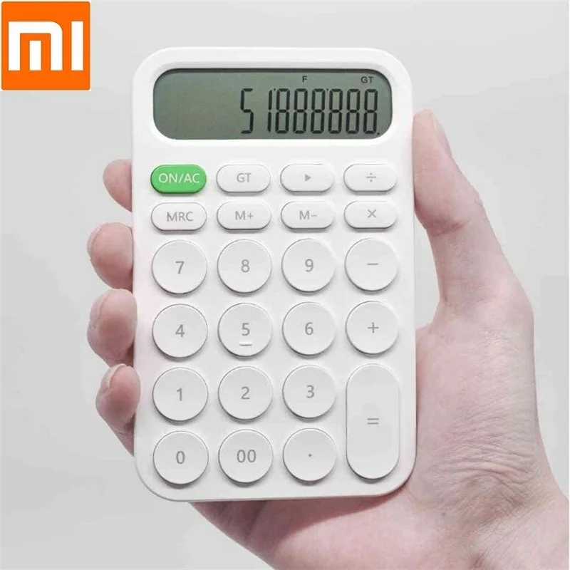 

Xiaomi MIIIW 12 Digit Electronic Calculator Simple design LED Display calculation tool For Office Working Student Stationery