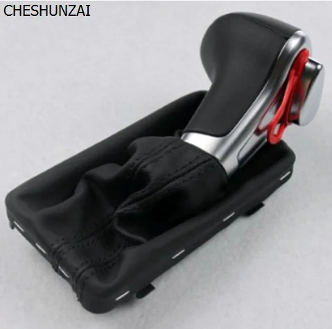 Aliexpress Com Buy Cheshunzai Leather Chrome Shift Knob
