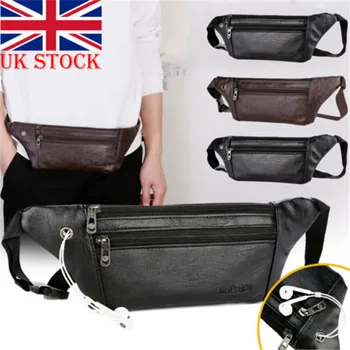 

UK Men Waterproof Waist Pocket Belt Phone Coin Purse Pocket Belt Business Bag