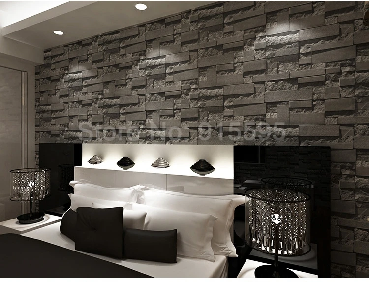 Сложенные кирпичные 3D каменные обои современные обои ПВХ рулон обои кирпичная стена фон обои серый для гостиной