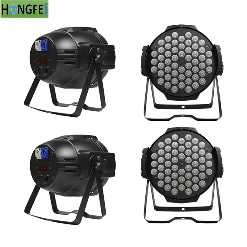4pcs/new style 54x3w led par light rgbw DMX512 flat par light