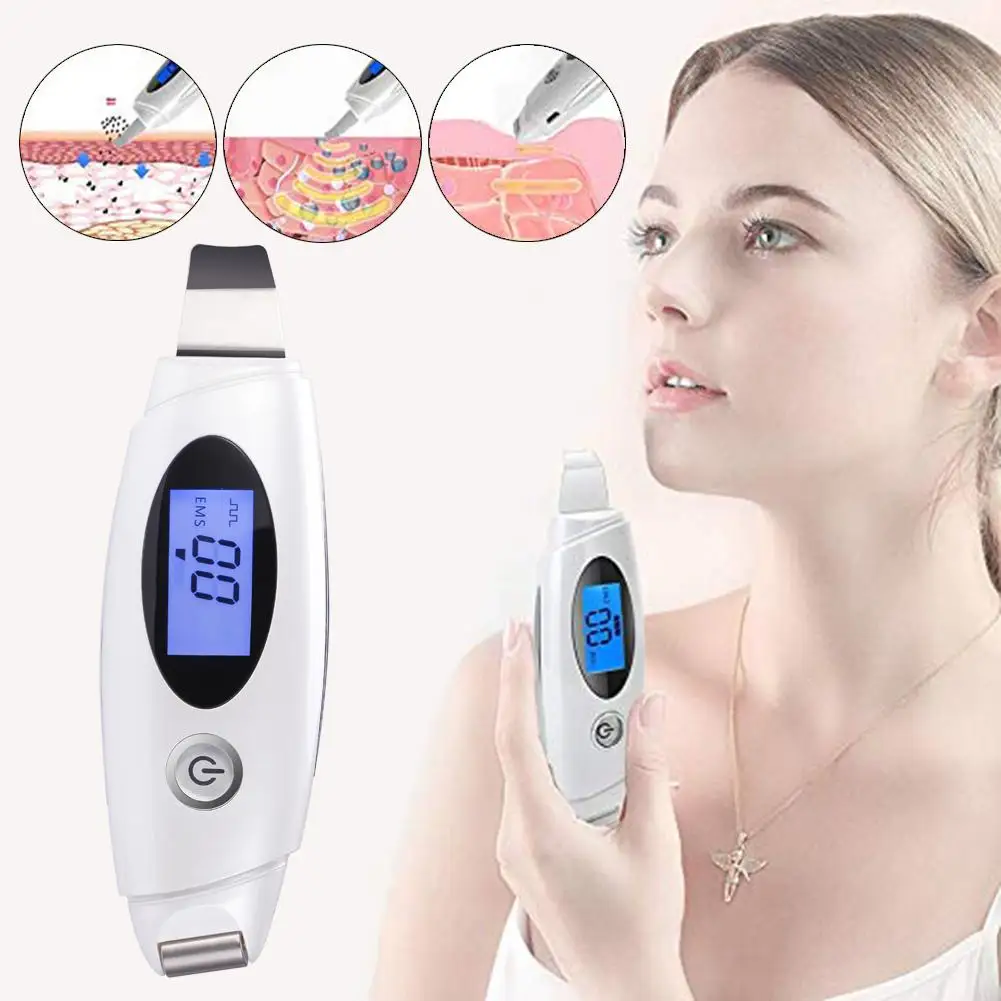 

Facial Skin Scrubber Skin Care To Remove Blackheads Wrinkle Removal Machine Facial Cleaner Beauty Device LCD Display