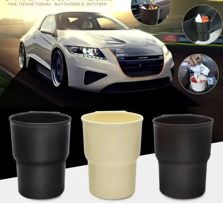 

Hot Auto Car Trash Container Drink Bottle Holder Auto Phone Box Car Organizer For Subaru Forester Outback Legacy XV Impreza