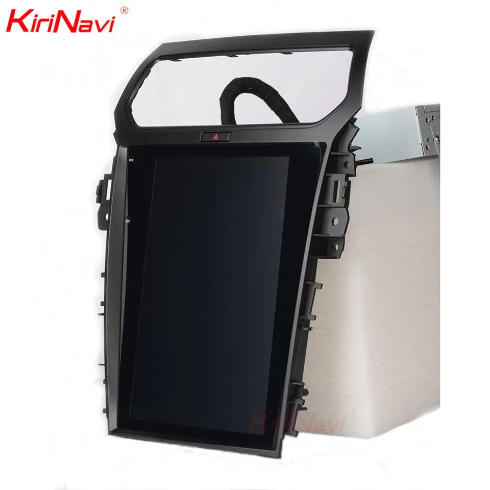 Perfect KiriNavi Android 7.1 Vertical Screen Tesla Style 12.1 inch Touch Screen Car Radio DVD For Ford Explorer Gps Navigation System 3