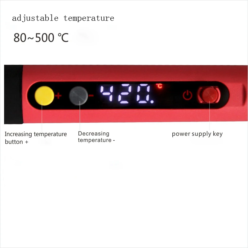 Паяльник 220 в 60 Вт DS60S с регулируемой температурой, Электрический нагрев, сварочный Утюг, станция с ЖК-дисплеем C9, наконечник, сопло