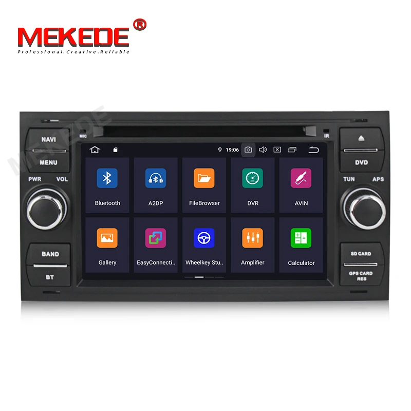 Cheap MEKEDE Car Multimedia Player GPS Android 9.0 2 Din For Ford/Mondeo/Focus/Transit/C-MAX Car Radio Bluetooth DVR Autoradio DSP 2