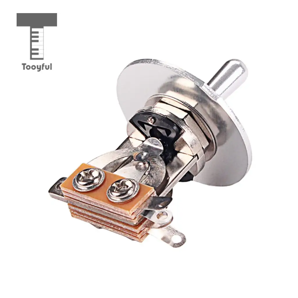 Tooyful Electric Guitar 3 Way Toggle Switch with Rhythm Treble Washer Ring Set Musical Intrument Parts
