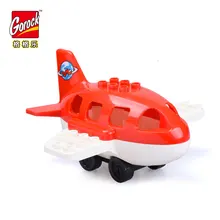 Duplos aeroporto avião Modelo de aeronave grande figura Kit Areas de construção de Blocos de Construção crianças brinquedos educativos para legoe Presente das crianças
