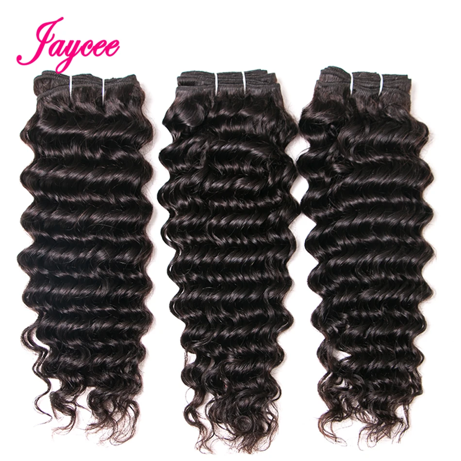 

Brazilian Deep Wave Remy hair 1piece black human hair weaving extension Non Remy No Shedding no Tangle