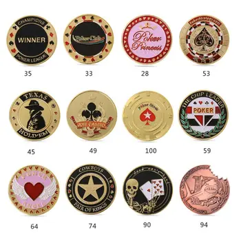 

Metal Banker Press Card Poker Chips Texas Hold'em Souvenir Commemorative Coins