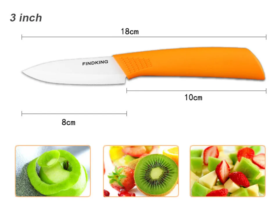 Кухонные инструменты для приготовления пищи, 6 штук, 3, 4, 5, 6 дюймов, набор керамических ножей с держателем для ножей, инструменты для резьбы по фруктам