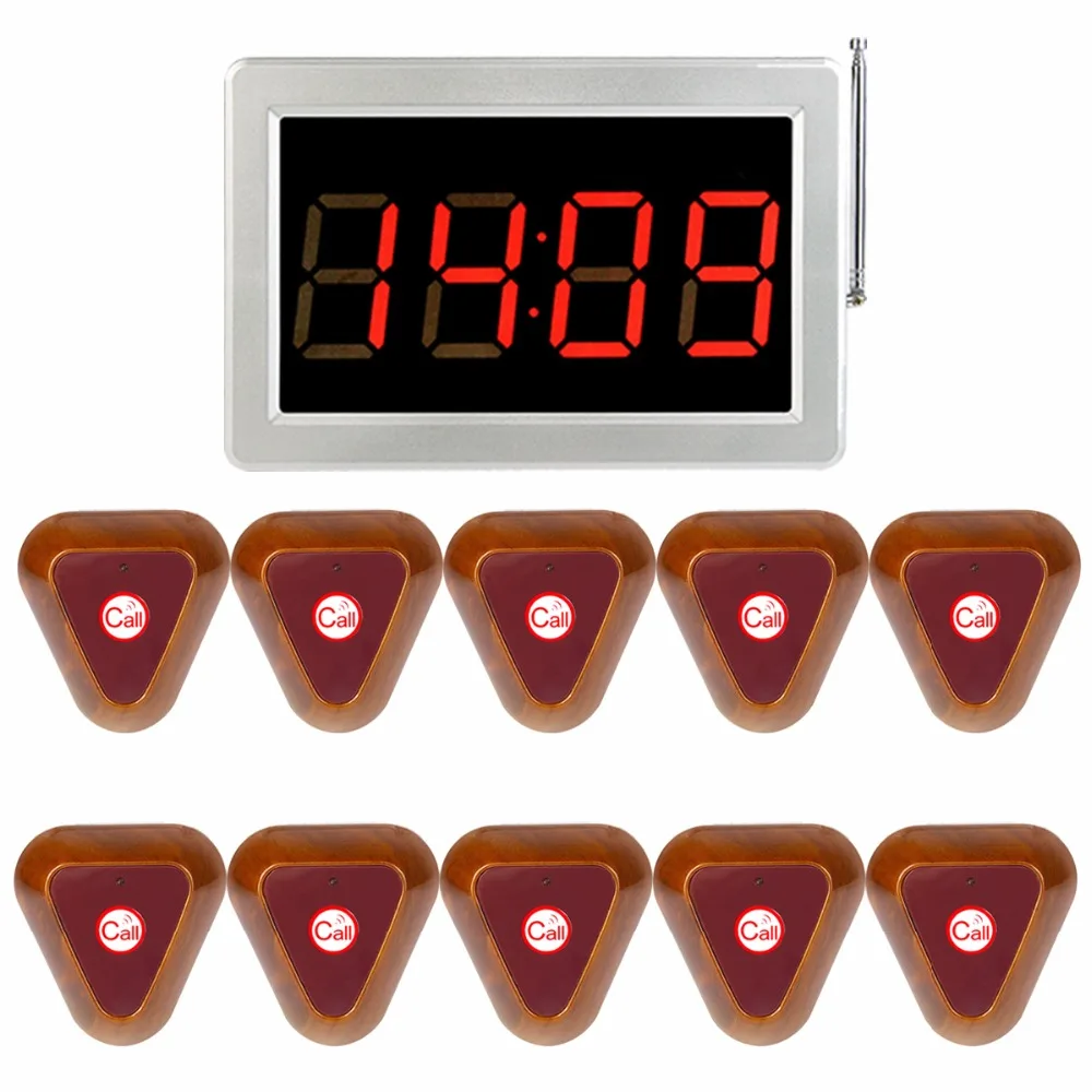 

Wireless Calling System 999 Channel RF Call Pagers Kitchen Call System For Tea Shop Bar Cafe Catering Equipment Waiter Service