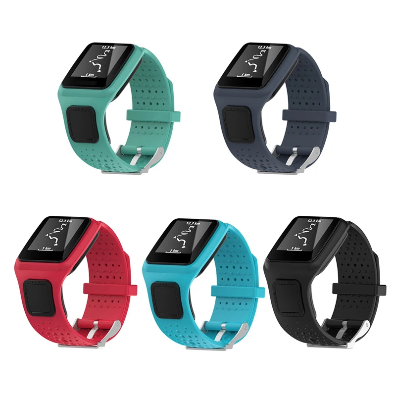 

OOTDTY New 1 pc Mutilcolor Silicone Replacement Wrist Band Strap For TomTom Multi Sport / Cardio GPS Watch