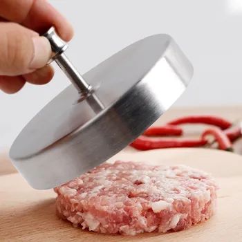 

Delidge 1Pc Stainless Steel Stuffed Hamburger Press Beef Burger Mould Patty Grill BBQ Maker Mold Barbecue Kitchen Tool