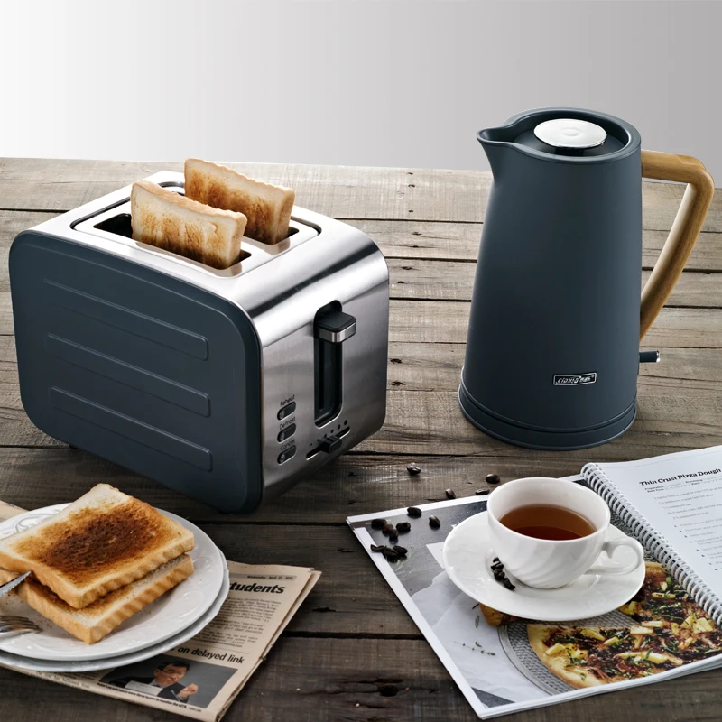 Автоматический мини-тостер для общежития из нержавеющей стали, домашний тостер, 2 предмета, машина для завтрака