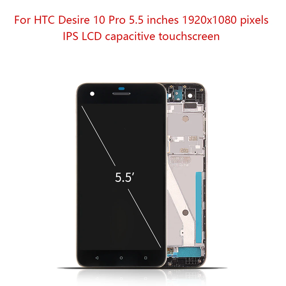 5," дисплей для htc Desire 10 Pro lcd сенсорный экран рамка панель дигитайзер сборка для htc Desire 10 Pro lcd Замена