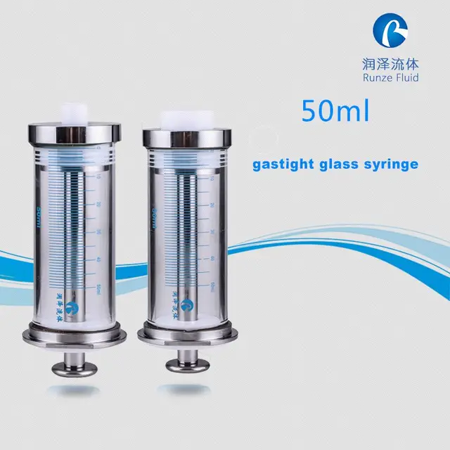 50ml Hamilton syringe pump reusable glass syringes and needles in