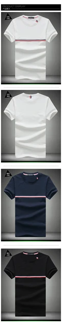 2019 Summer Fashion Mens T Shirt Casual Patchwork Short Sleeve Men T-Shirt Mens Clothing Casual Slim Fit Hip-Hop Top Tees 5XL -
