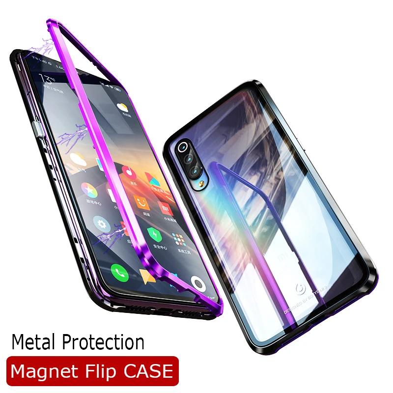 

Luxury Magnetic Adsorption Phone Case For Xiaomi Mi 9 se Mi9 se Shockproof Metal Case Cover For Xiaomi mi9 Mix 3 Cases
