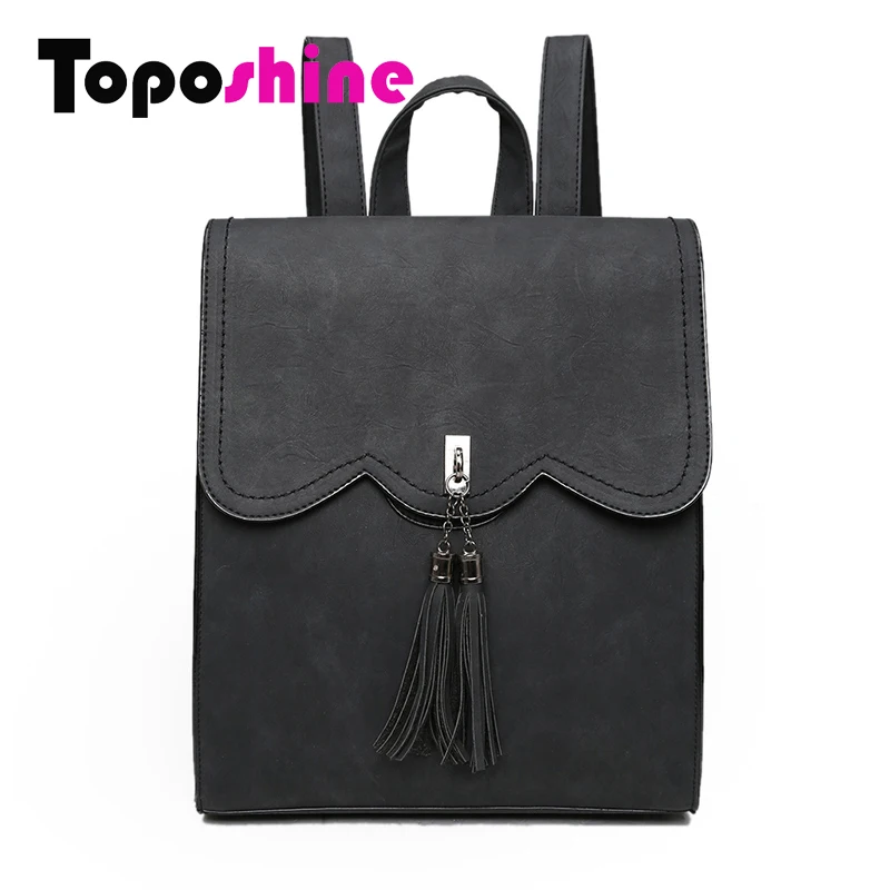 Toposhine 2016 New font b Women b font font b Backpack b font Female PU Leather