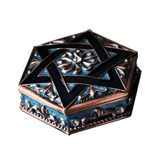 Six-pointed Star Retro Jewelry Box European Korean Ring Boxes Princess Earrings Bracelets Necklaces Organizer Storage Box