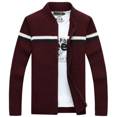 Новое поступление свитер пальто Высокое качество для мужчин толстые зимние прямые Заводская цена модные повседневное Размеры ML XL 2XL3XL 263 - Цвет: 263 wine red