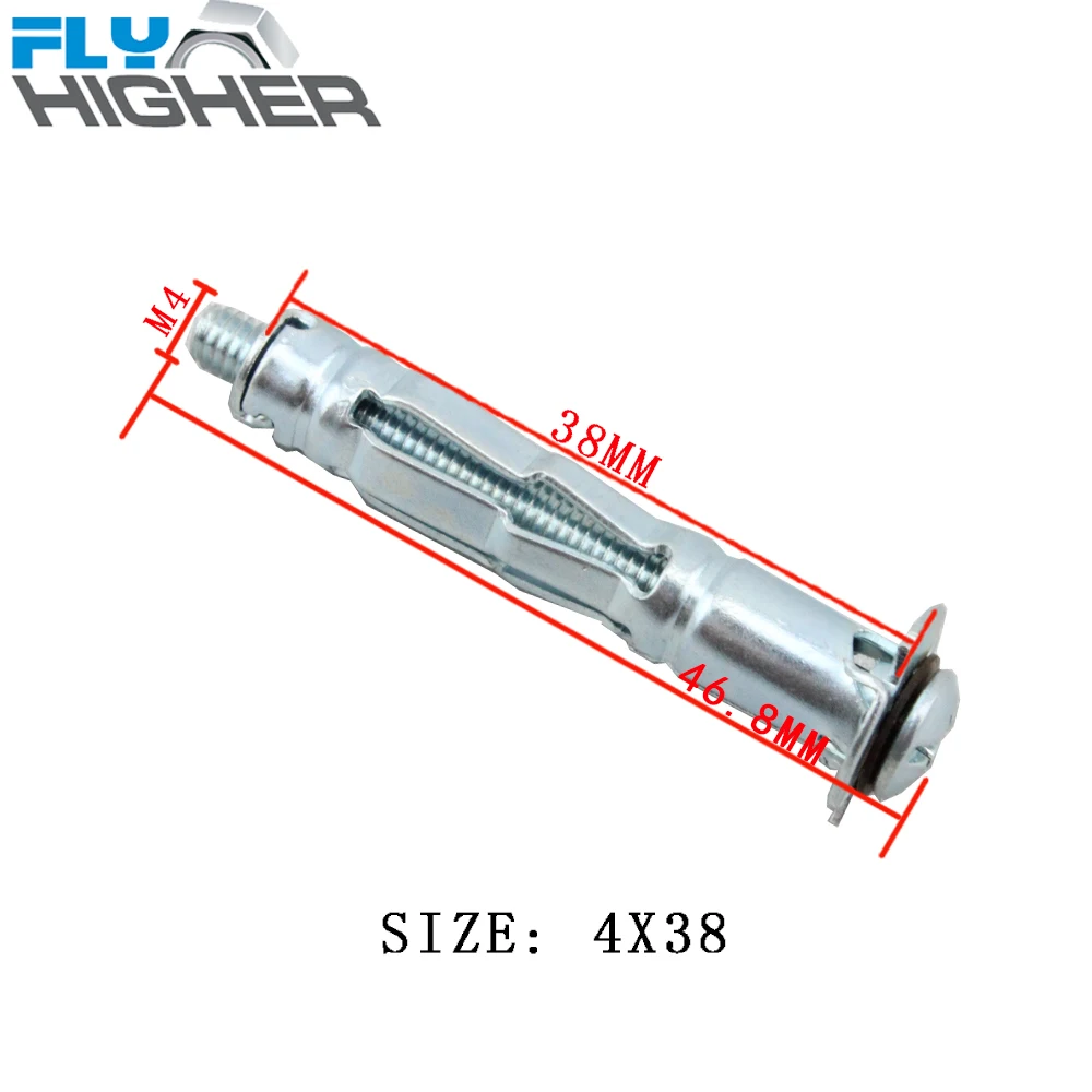 4X38(416) 100 шт./упак. металлический анкер для пустотелых конструкций/настенный якорь/Полость крепления типа B